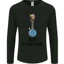 Just a Vase Funny Bong Weed Cannabis Drugs Mens Long Sleeve T-Shirt Black