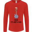 Just a Vase Funny Bong Weed Cannabis Drugs Mens Long Sleeve T-Shirt Red