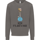 Just a Vase Funny Bong Weed Cannabis Drugs Mens Sweatshirt Jumper Charcoal