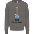 Just a Vase Funny Bong Weed Cannabis Drugs Mens Sweatshirt Jumper Charcoal