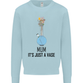 Just a Vase Funny Bong Weed Cannabis Drugs Mens Sweatshirt Jumper Light Blue