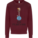 Just a Vase Funny Bong Weed Cannabis Drugs Mens Sweatshirt Jumper Maroon