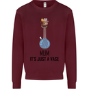 Just a Vase Funny Bong Weed Cannabis Drugs Mens Sweatshirt Jumper Maroon
