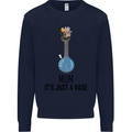 Just a Vase Funny Bong Weed Cannabis Drugs Mens Sweatshirt Jumper Navy Blue