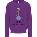 Just a Vase Funny Bong Weed Cannabis Drugs Mens Sweatshirt Jumper Purple