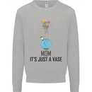 Just a Vase Funny Bong Weed Cannabis Drugs Mens Sweatshirt Jumper Sports Grey