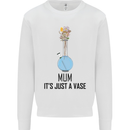 Just a Vase Funny Bong Weed Cannabis Drugs Mens Sweatshirt Jumper White