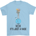 Just a Vase Funny Bong Weed Cannabis Drugs Mens T-Shirt Cotton Gildan Light Blue