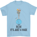 Just a Vase Funny Bong Weed Cannabis Drugs Mens T-Shirt Cotton Gildan Light Blue