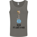 Just a Vase Funny Bong Weed Cannabis Drugs Mens Vest Tank Top Charcoal