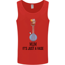 Just a Vase Funny Bong Weed Cannabis Drugs Mens Vest Tank Top Red