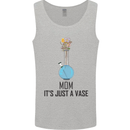 Just a Vase Funny Bong Weed Cannabis Drugs Mens Vest Tank Top Sports Grey