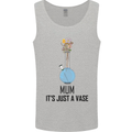 Just a Vase Funny Bong Weed Cannabis Drugs Mens Vest Tank Top Sports Grey