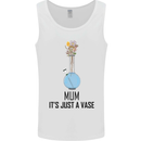 Just a Vase Funny Bong Weed Cannabis Drugs Mens Vest Tank Top White