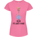 Just a Vase Funny Bong Weed Cannabis Drugs Womens Petite Cut T-Shirt Azalea