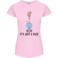 Just a Vase Funny Bong Weed Cannabis Drugs Womens Petite Cut T-Shirt Light Pink