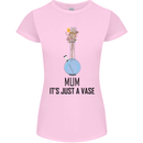 Just a Vase Funny Bong Weed Cannabis Drugs Womens Petite Cut T-Shirt Light Pink