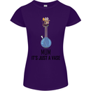 Just a Vase Funny Bong Weed Cannabis Drugs Womens Petite Cut T-Shirt Purple