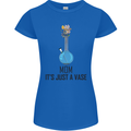 Just a Vase Funny Bong Weed Cannabis Drugs Womens Petite Cut T-Shirt Royal Blue