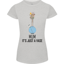 Just a Vase Funny Bong Weed Cannabis Drugs Womens Petite Cut T-Shirt Sports Grey