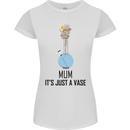 Just a Vase Funny Bong Weed Cannabis Drugs Womens Petite Cut T-Shirt White