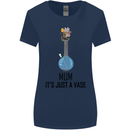 Just a Vase Funny Bong Weed Cannabis Drugs Womens Wider Cut T-Shirt Navy Blue