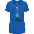 Just a Vase Funny Bong Weed Cannabis Drugs Womens Wider Cut T-Shirt Royal Blue