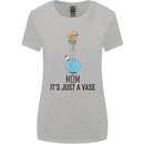 Just a Vase Funny Bong Weed Cannabis Drugs Womens Wider Cut T-Shirt Sports Grey