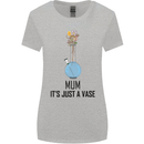 Just a Vase Funny Bong Weed Cannabis Drugs Womens Wider Cut T-Shirt Sports Grey