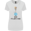 Just a Vase Funny Bong Weed Cannabis Drugs Womens Wider Cut T-Shirt White