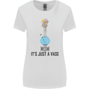 Just a Vase Funny Bong Weed Cannabis Drugs Womens Wider Cut T-Shirt White