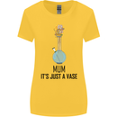 Just a Vase Funny Bong Weed Cannabis Drugs Womens Wider Cut T-Shirt Yellow