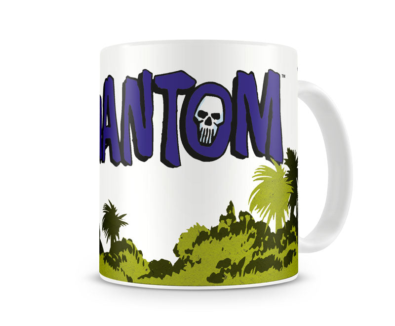 The phantom jungle marvel white coffee mug superhero