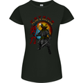 Kanata Japanese Warrior Samurai MMA Womens Petite Cut T-Shirt Black