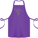 Kangaroo Ecology Cotton Apron 100% Organic Purple