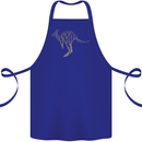 Kangaroo Ecology Cotton Apron 100% Organic Royal Blue