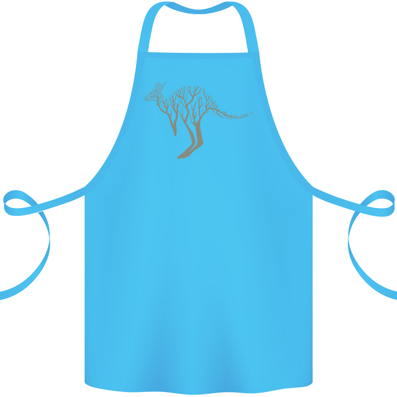 Kangaroo Ecology Cotton Apron 100% Organic Turquoise