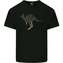 Kangaroo Ecology Kids T-Shirt Childrens Black