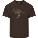Kangaroo Ecology Kids T-Shirt Childrens Chocolate