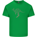 Kangaroo Ecology Kids T-Shirt Childrens Irish Green