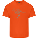 Kangaroo Ecology Kids T-Shirt Childrens Orange