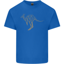 Kangaroo Ecology Kids T-Shirt Childrens Royal Blue