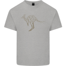 Kangaroo Ecology Kids T-Shirt Childrens Sports Grey