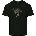 Kangaroo Ecology Mens Cotton T-Shirt Tee Top Black