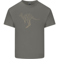 Kangaroo Ecology Mens Cotton T-Shirt Tee Top Charcoal