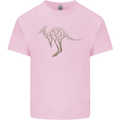 Kangaroo Ecology Mens Cotton T-Shirt Tee Top Light Pink