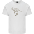 Kangaroo Ecology Mens Cotton T-Shirt Tee Top White
