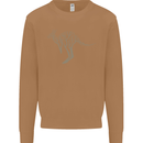 Kangaroo Ecology Mens Sweatshirt Jumper Caramel Latte