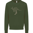 Kangaroo Ecology Mens Sweatshirt Jumper Forest Green