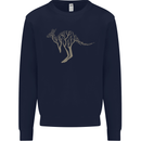 Kangaroo Ecology Mens Sweatshirt Jumper Navy Blue